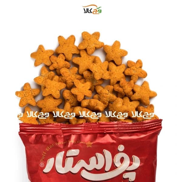 اسنک گیاهی چهار غله آتشین پف استار – 50 گرمی