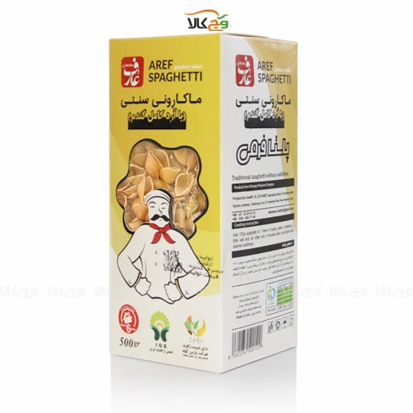 ماکارونی ارگانیک صدفی آرد کامل عارف – 500 گرم