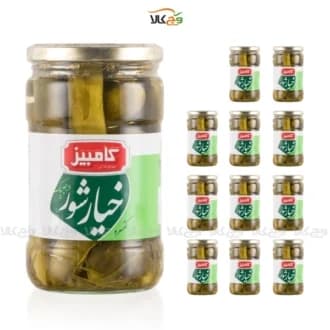 شیرینک خیارشور درجه یک کامبیز 660 گرمی – 12 عددی