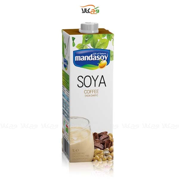 شیر سویا قهوه گیاهی مانداسوی – 1 لیتری