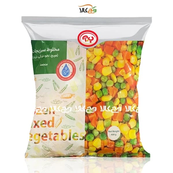 سبزیجات مخلوط منجمد ب.آ – 400گرمی