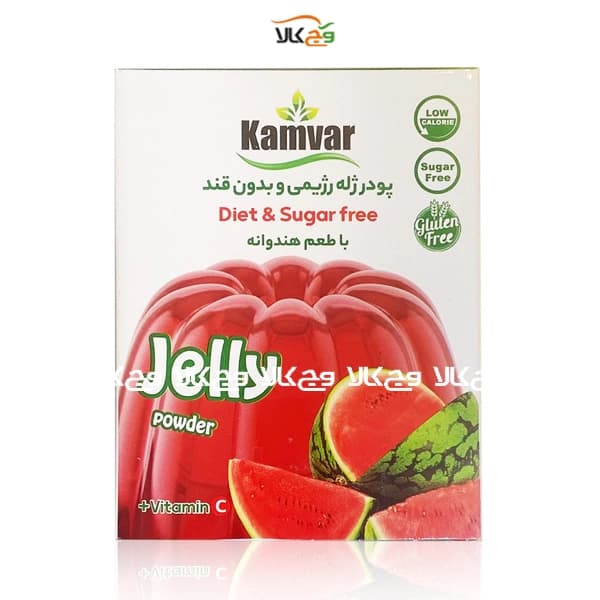 پودر ژله هندوانه دیابتی بدون شکر کامور – 36 گرمی