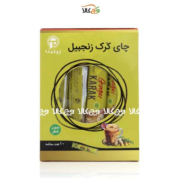 چای کرک زنجبیل بدون شکر غیر لبنی پپتینا – 10عددی