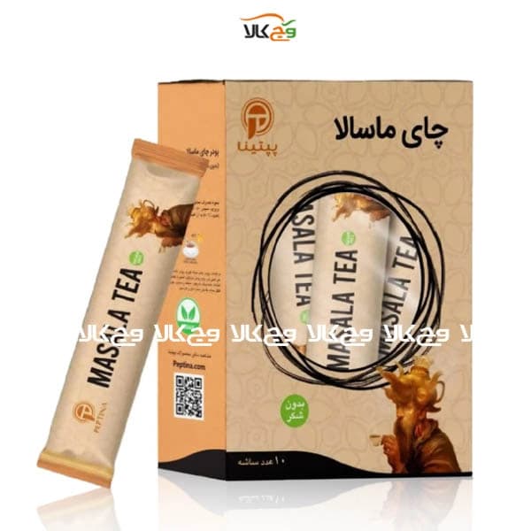 چای ماسلا بدون شکر دیابتی پپتینا (شیرین شده با استوایا) – ساشه 10 عددی