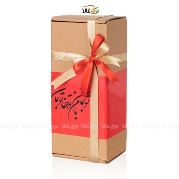 جعبه هدیه شکلات و دمنوش عاشقانه شاعرانه وگان – 25 عددی