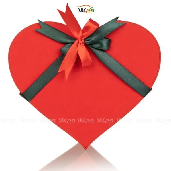 جعبه هدیه چوبی شکلات دست‌ساز قلبی عاشقانه ولنتاین وگان – 10 عددی