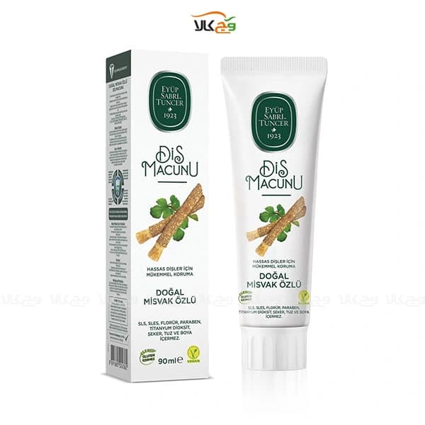خمیر دندان وگان و دیابتی عصاره چوب مسواک ایوب صبری (Eyüp Sabri ترکیه) – 90 میلی گرم