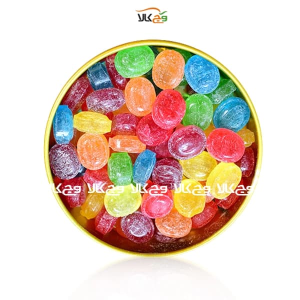 آبنبات رویال شش میوه بدون قند رژیمی کامور – 150 گرمی