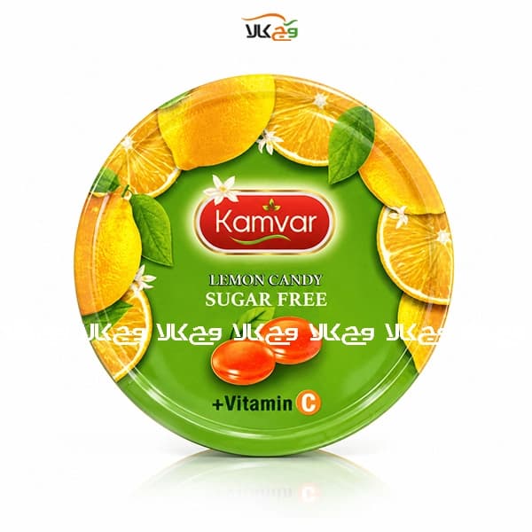 آبنبات رویال لیمو بدون قند کامور – 150 گرم