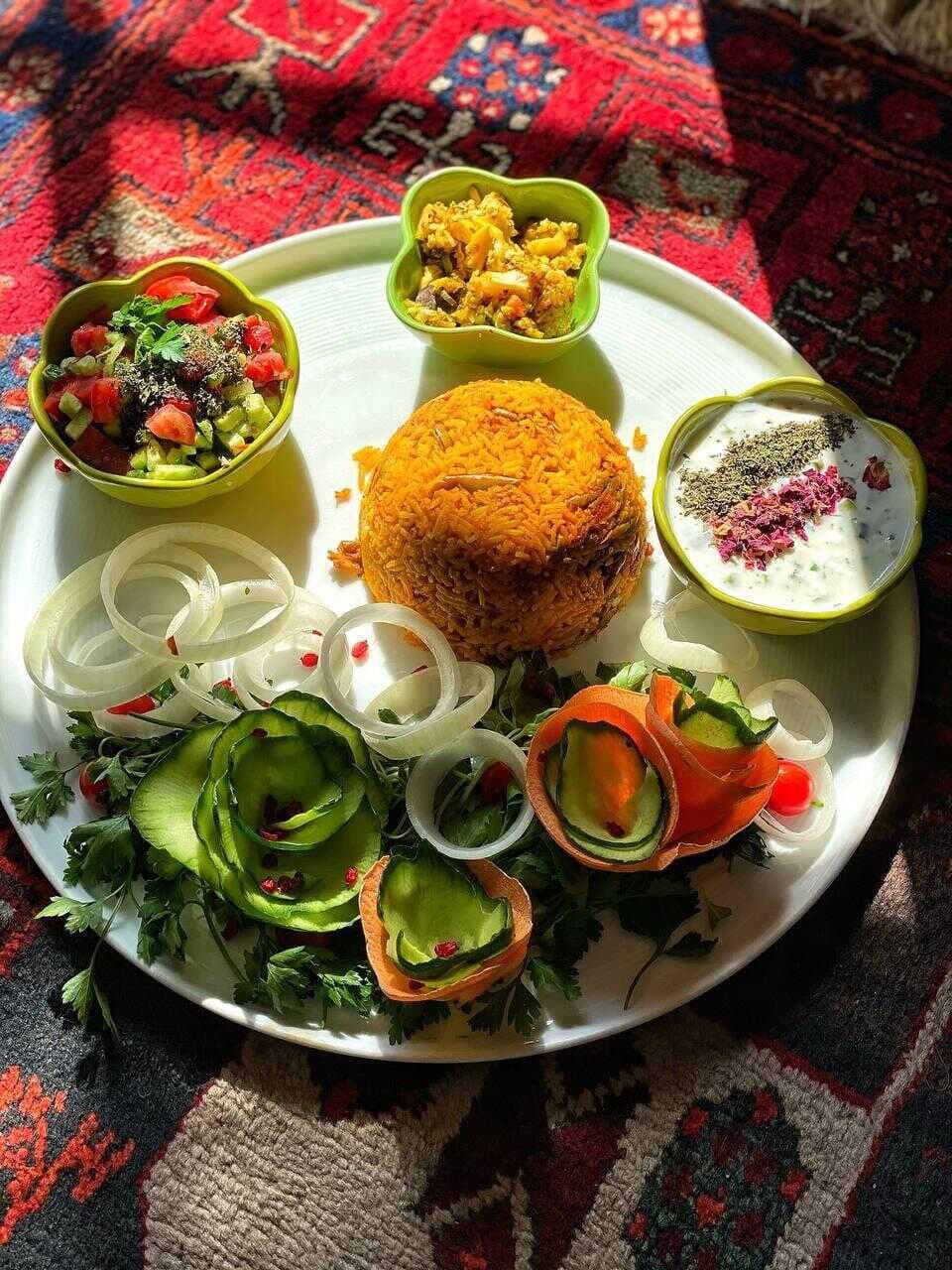 سینی لوبیا پلو