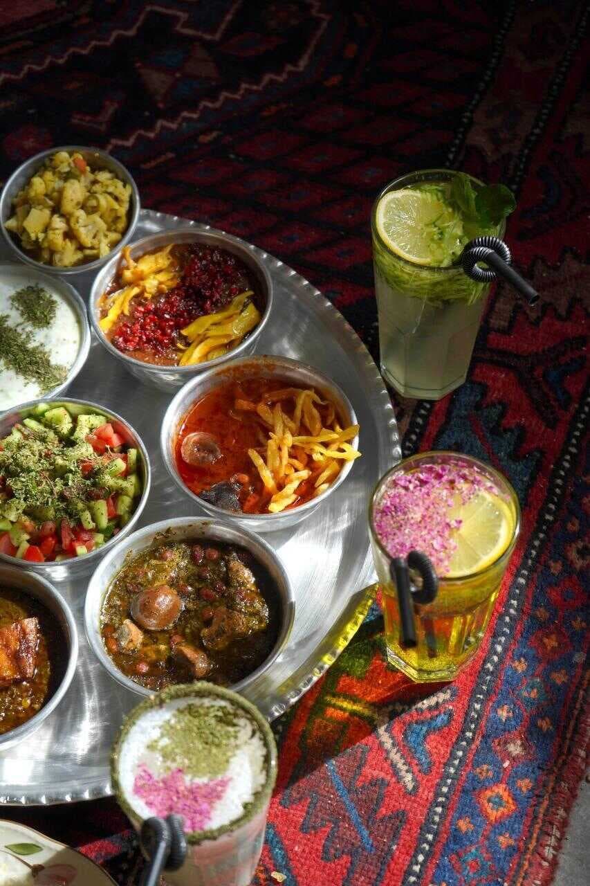 سینی خورش سه پیاله
